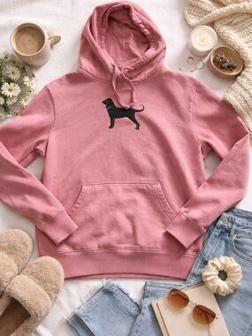 Y2K The Black Dog Hoodie Pink Sweatshirt Large Martha’s Vineyard